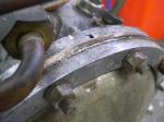 The boiler end plate and gasket.