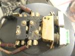 The brew switches removed from the group covers.