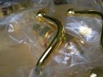 Gold plated steam valve ball joint.
